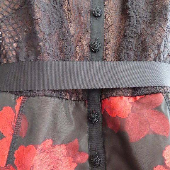 Castilian Rose Dress - Byron Lars (10) ❧ - Picture 7 of 9